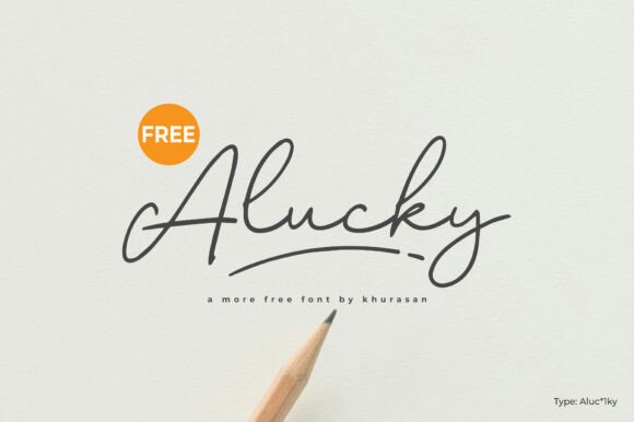 Alucky: A Cute Script Font for Creative Makers