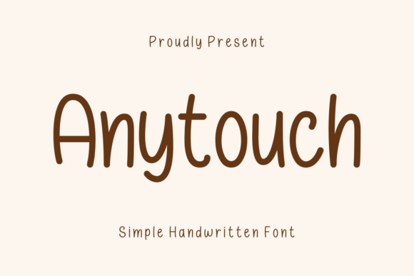Anytouch: A Handwritten Font for Business