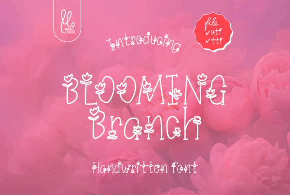 Blooming Branch: A Warm, Vibrant Font