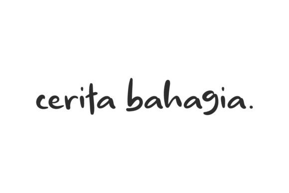 Cerita Bahagia Font: A Playful Addition to Your Web Design