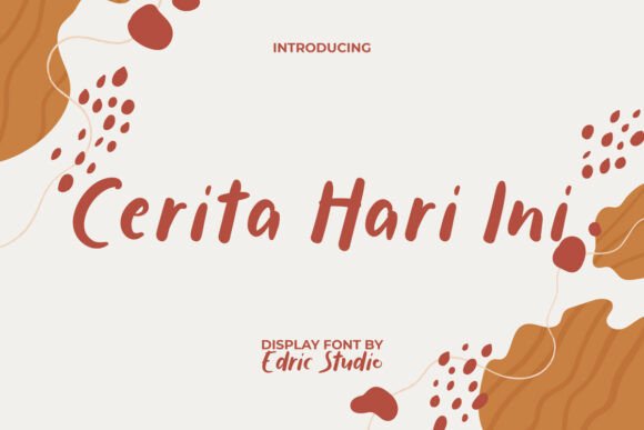 Cerita Hari Ini: A Cute Handwritten Font