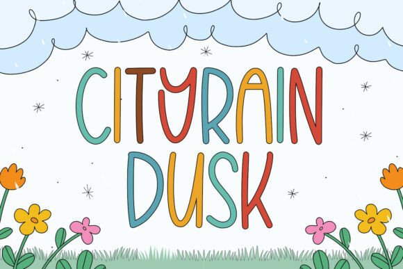 Cityrain Dusk: A Playful Font for Creative Brands