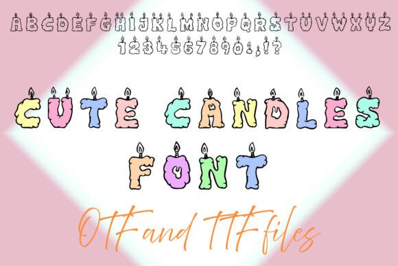 Cute Candle Font for Whimsical Campaigns