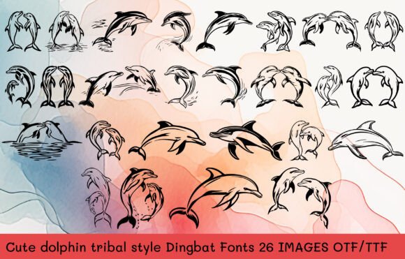 Cute Dolphin Font for Web Design