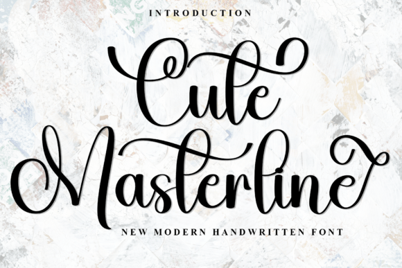Cute Masterline Font for Business