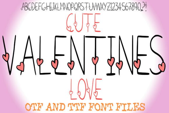Cute Valentines Love Font for Creative Projects
