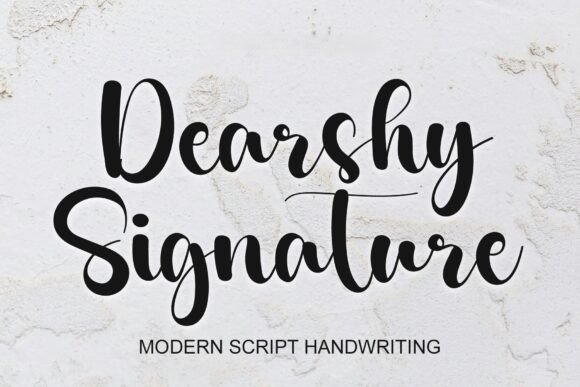 Dearshy Signature Font