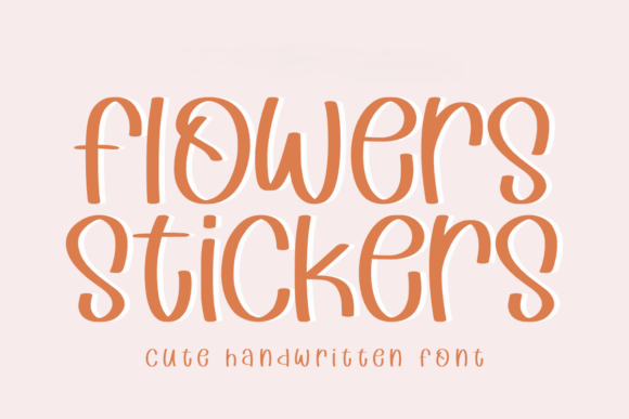 Flowers Stickers: A Playful Font for Creative Projects
