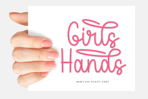 Girls Hands Font for Creative Campaigns