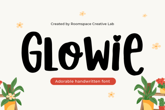 Glowie Font: Handwritten Charm for Editorial Design