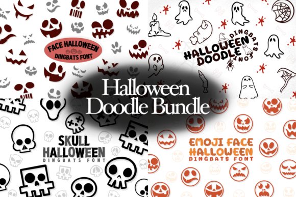 Halloween Doodle Bundle: A Spooky Font for Creative Campaigns