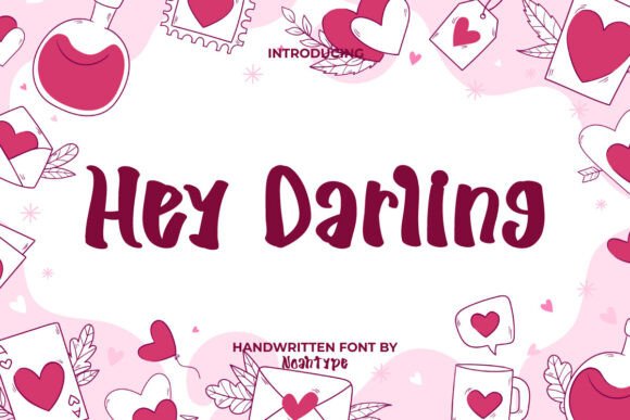 Hey Darling Font for Creative Design
