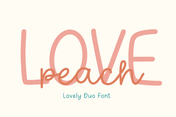 Love Peach: A Playful Font for Creative Projects