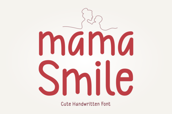 Mama Smile Font: Handwritten Charm for Makers