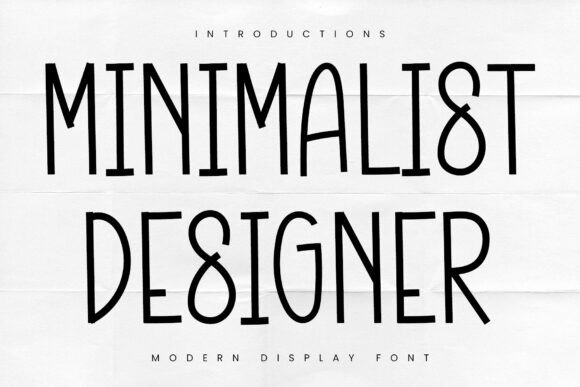 Minimalist Designer Font