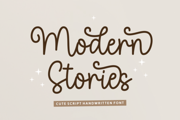 Modern Stories Font for Editorial Design
