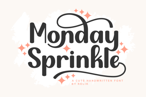 Monday Sprinkle Font Review