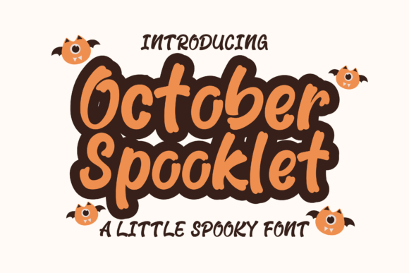 October Spooklet: A Halloween Font for Creators