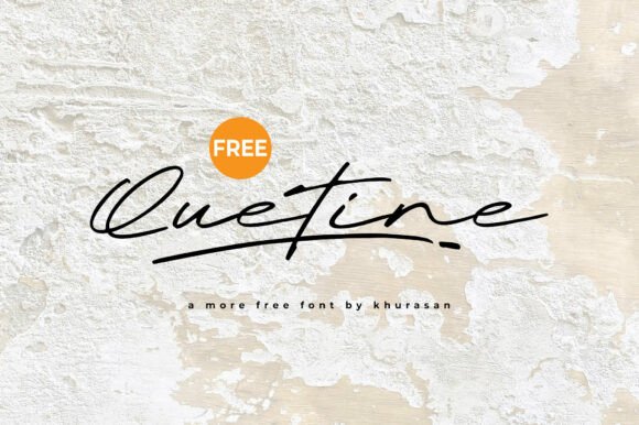 Quetine: A Handwritten Font for Web Design