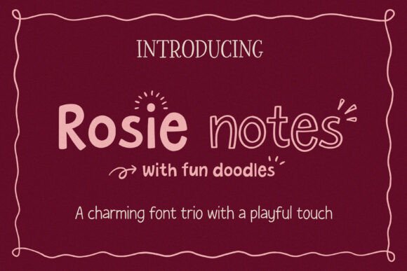 Rosie Notes Font for Web Design