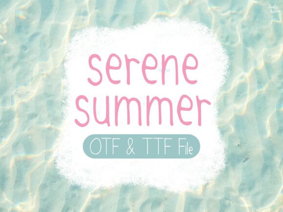 Serene Summer Font for Creative Projects