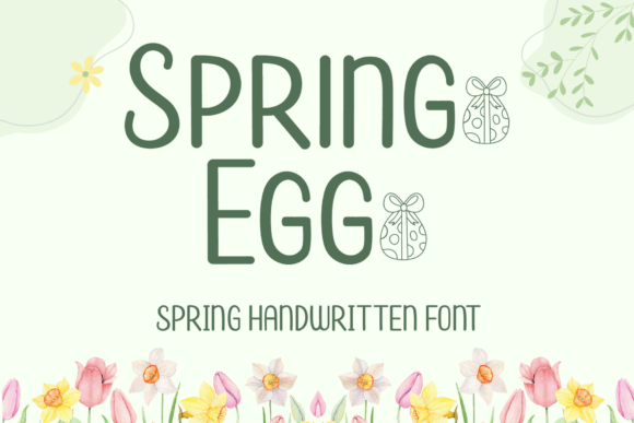 Spring Egg Font: Joy in Every Letter