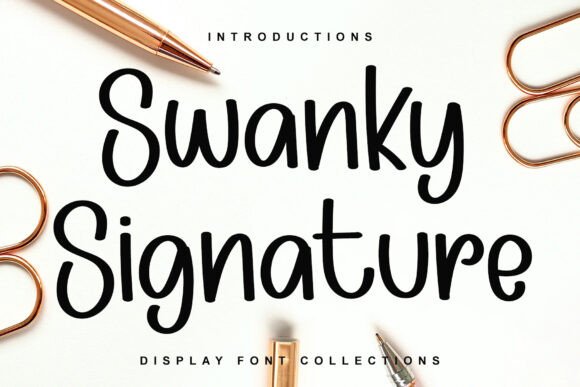 Swanky Signature: A Font That Speaks With Heart